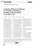 Cognitive Behavioral Therapy for Children with Dental Anxiety: A Randomized Controlled Trial