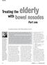 Treating the elderly with bowel nosodes