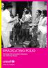 ERADICATING POLIO. Working with community influencers for catalyzing change
