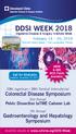 DDSI WEEK Colorectal Disease Symposium. Gastroenterology and Hepatology Symposium. Pelvic Dissection tatme Cadaver Lab