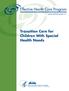 Technical Brief Number 15. Transition Care for Children With Special Health Needs