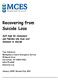 Recovering from Suicide Loss Self-help for Consumers and Families who have Lost Someone to Suicide