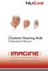 Custom Hearing Aids Operations Manual