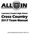 Lawrence Central High School Cross Country 2017 Team Manual