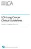 LCA Lung Cancer Clinical Guidelines. December 2013 (updated March 2016)