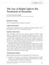 The Use of Bright Light in the Treatment of Insomnia