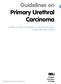 Guidelines on Primary Urethral Carcinoma