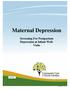 Maternal Depression. Screening For Postpartum Depression at Infant Well- Visits. Version July, 2017 Contents