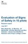 Evaluation of Signs of Safety in 10 pilots