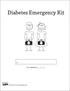 Diabetes Emergency Kit