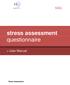 stress assessment questionnaire