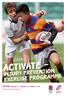 ACTIVATE - INJURY PREVENTION EXERCISE PROGRAMME. YOUTH (UNDER 15 / UNDER 16 / UNDER 17-18) Instruction Manual