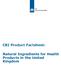CBI Product Factsheet:
