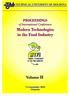 Modern Technologies in the Food Industry