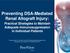 Preventing DSA-Mediated Renal Allograft Injury: Practical Strategies to Maintain Adequate Immunosuppression in Individual Patients