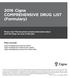 2016 Cigna COMPREHENSIVE DRUG LIST (Formulary)