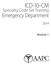 ICD-10-CM. Emergency Department. Specialty Code Set Training. Module 1