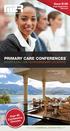 PRIMARY CARE CONFERENCES