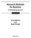 Research Methods. for Business. A Skill'Building Approach SEVENTH EDITION. Uma Sekaran. and. Roger Bougie