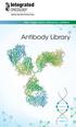 Your single-source laboratory solution. Antibody Library