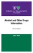 Alcohol and Other Drugs Information. Annual Notice
