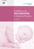 Guidelines for VACCINATIONS in General Practice