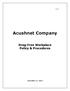 G-31. Acushnet Company. Drug-Free Workplace Policy & Procedures