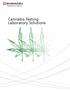 Cannabis Testing Laboratory Solutions