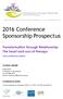 2016 Conference Sponsorship Prospectus