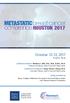 October 12-13, theresa s research foundation. Houston, Texas. Conference Director: Matthew J. Ellis, B.Sc., M.B., B.Chir., Ph.D.