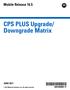 CPS PLUS Upgrade/ Downgrade Matrix