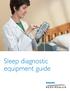 Sleep diagnostic equipment guide