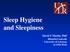 Sleep Hygiene and Sleepiness