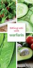 Eating well with warfarin