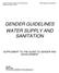 GENDER GUIDELINES WATER SUPPLY AND SANITATION