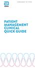 CARDIOMEMS HF SYSTEM PATIENT MANAGEMENT CLINICAL QUICK GUIDE