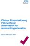 Clinical Commissioning Policy: Renal denervation for resistant hypertension