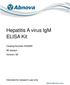 Hepatitis A virus IgM ELISA Kit