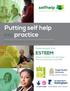 Putting self help. into practice ESTEEM. Guide devised from. A guide to working with self help groups for practitioners