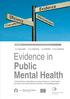 Evidence in Public Mental Health