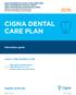 cigna Dental care plan