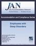 Accommodation and Compliance Series. Employees with Sleep Disorders