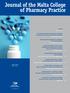 Journal of the Malta College of Pharmacy Practice