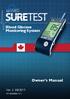 Blood Glucose Monitoring System Owner s Manual