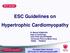 ESC Guidelines on Hypertrophic Cardiomyopathy
