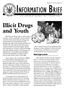INFORMATION BRIEF. Illicit Drugs and Youth. Background