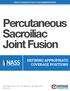 Percutaneous Sacroiliac Joint Fusion