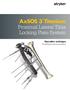 AxSOS 3 Titanium Proximal Lateral Tibia Locking Plate System. Operative technique Targeting instrumentation