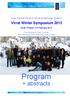 Nordic Summer School of Cancer Epidemiology, phase III. Virrat Winter Symposium Virrat, Finland, 3-5 February Coordinated by Eero Pukkala