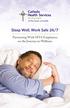 Sleep Well, Work Safe 24/7. Partnering With MTA Employees on the Journey to Wellness